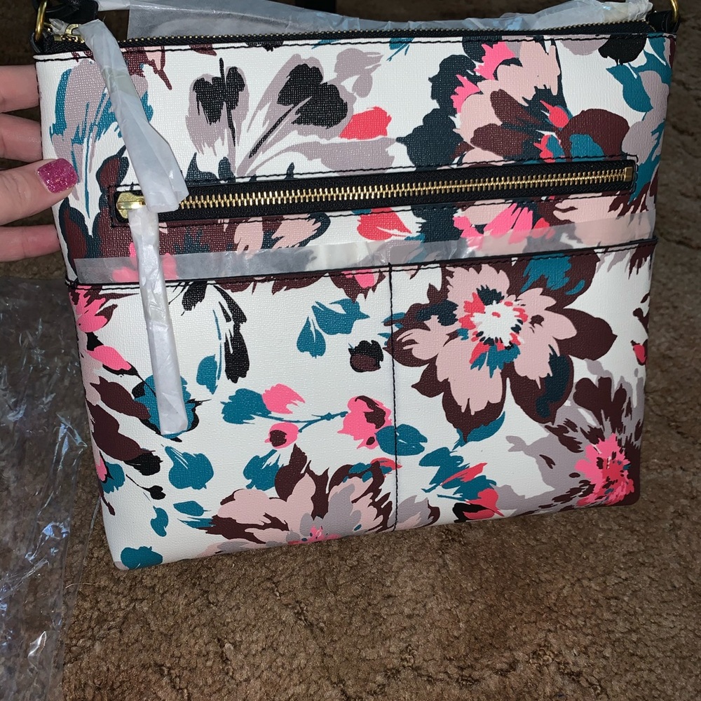 NWT Fossil Fiona Floral Crossbody Handbag